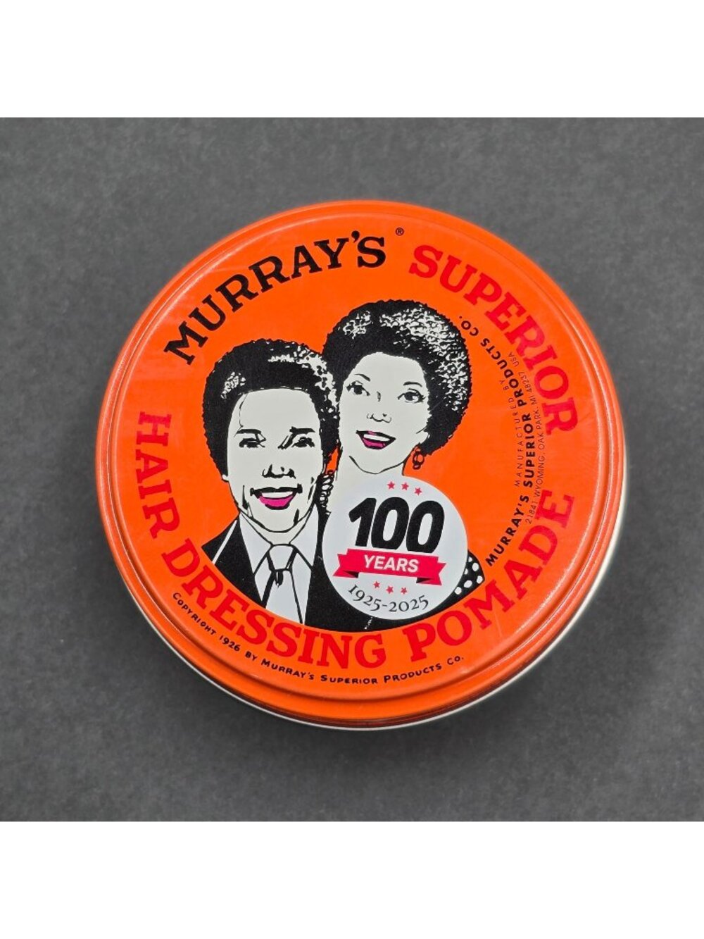 5 Pack Murrays Superior Hair Dressing Pomade 3oz Tin Bulk Lot Haircare Wax New